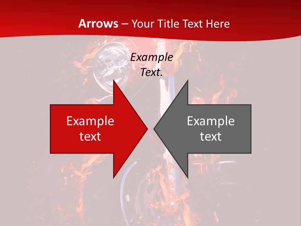 Flammable Backdrop Explosion PowerPoint Template