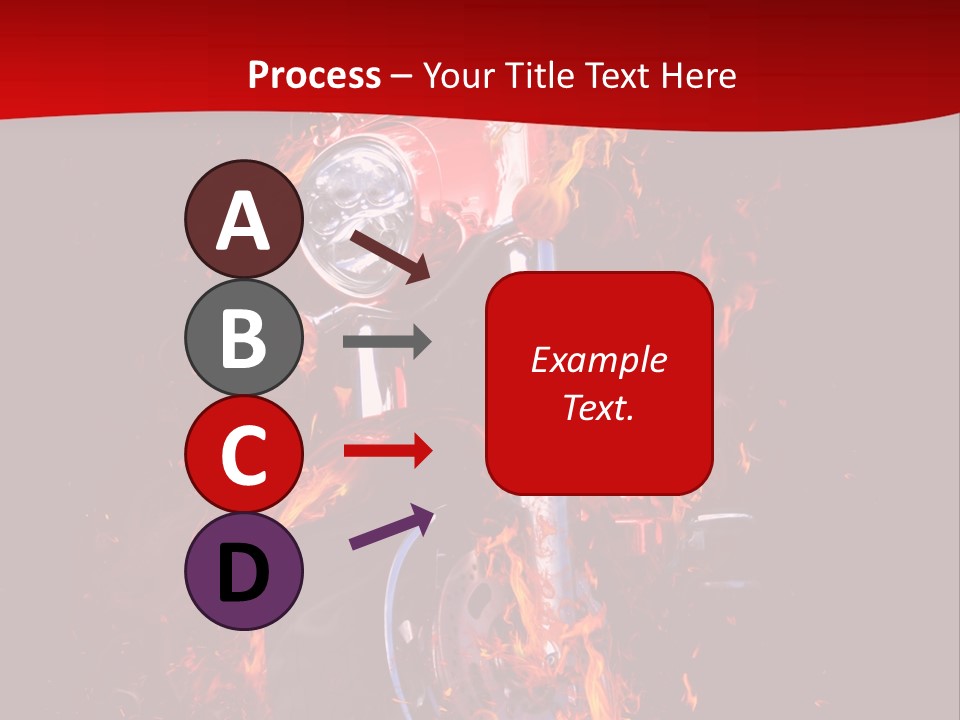 Flammable Backdrop Explosion PowerPoint Template