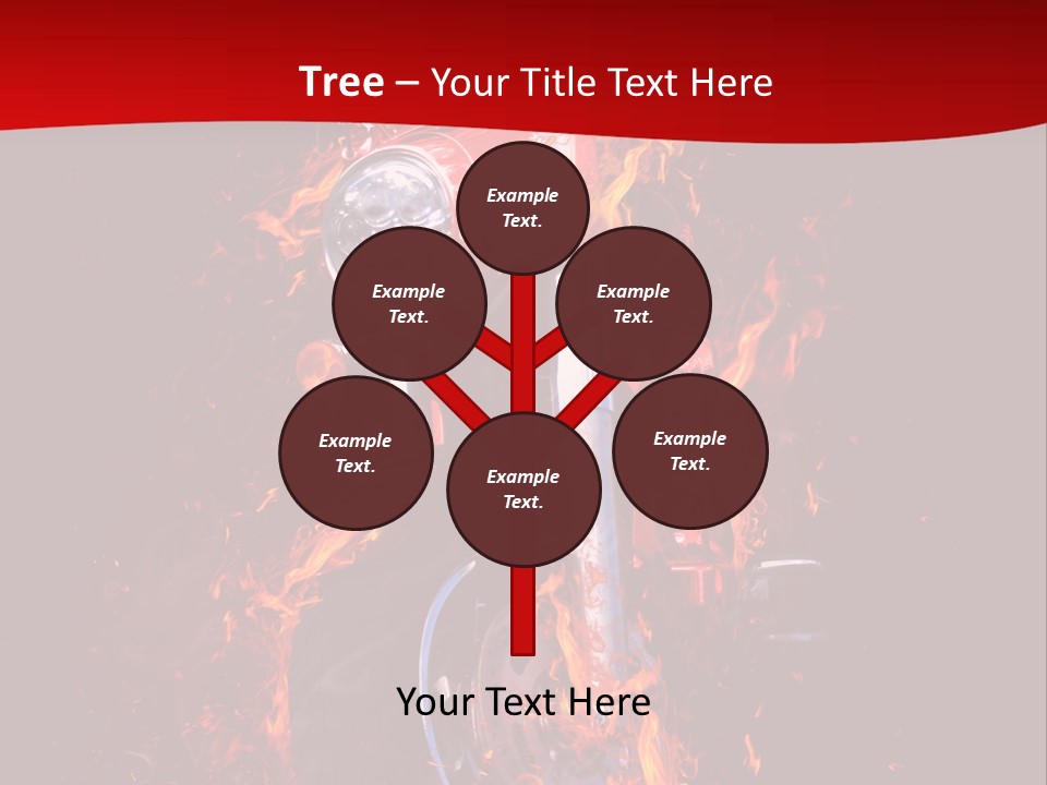 Flammable Backdrop Explosion PowerPoint Template