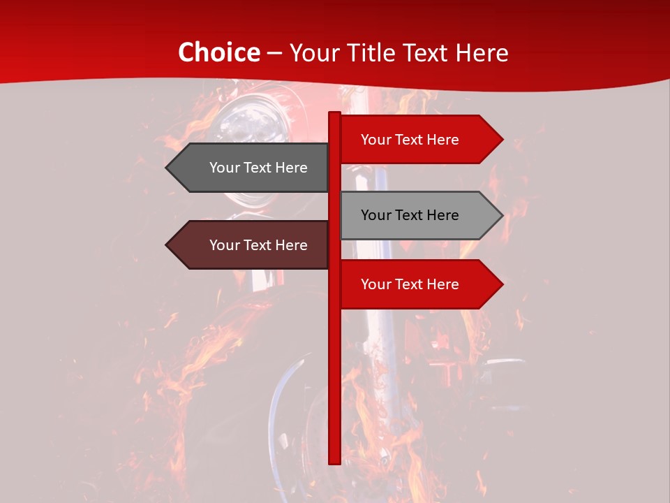 Flammable Backdrop Explosion PowerPoint Template