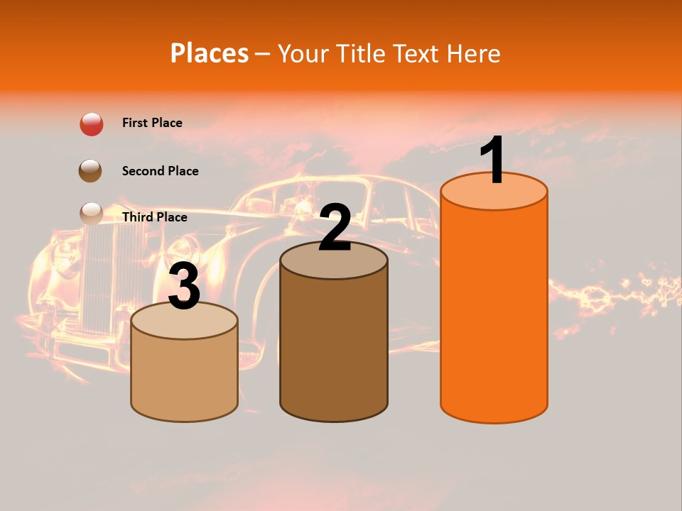 Illustration Concept Speedway PowerPoint Template