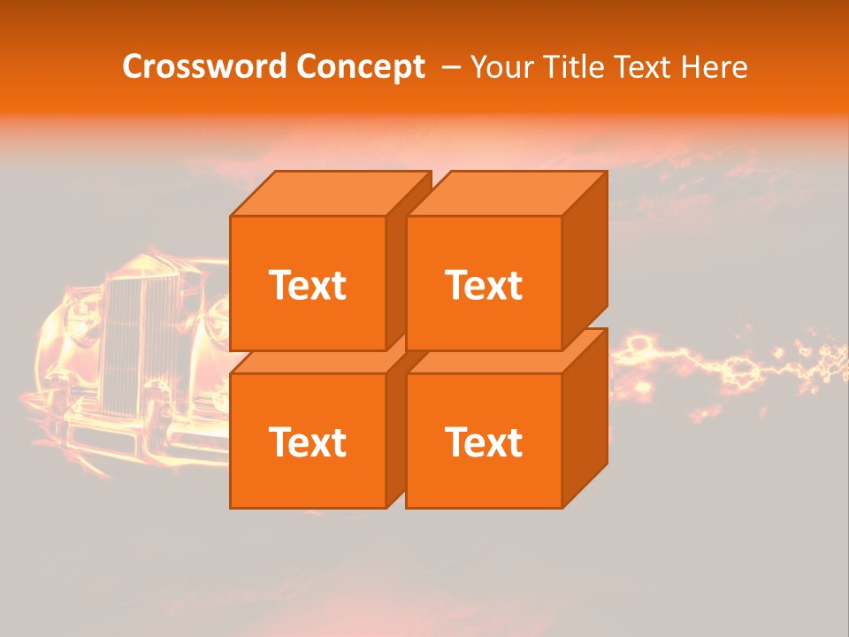 Illustration Concept Speedway PowerPoint Template