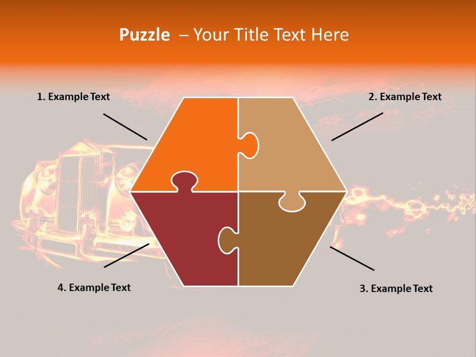 Illustration Concept Speedway PowerPoint Template