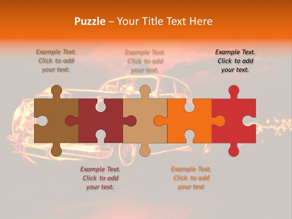 Illustration Concept Speedway PowerPoint Template