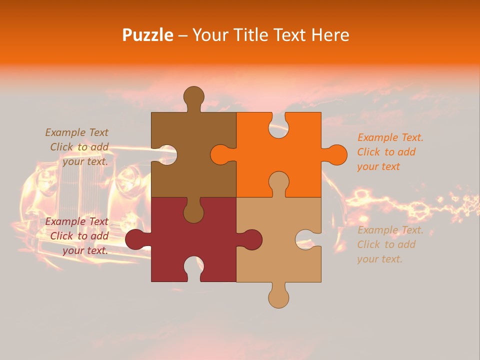 Illustration Concept Speedway PowerPoint Template