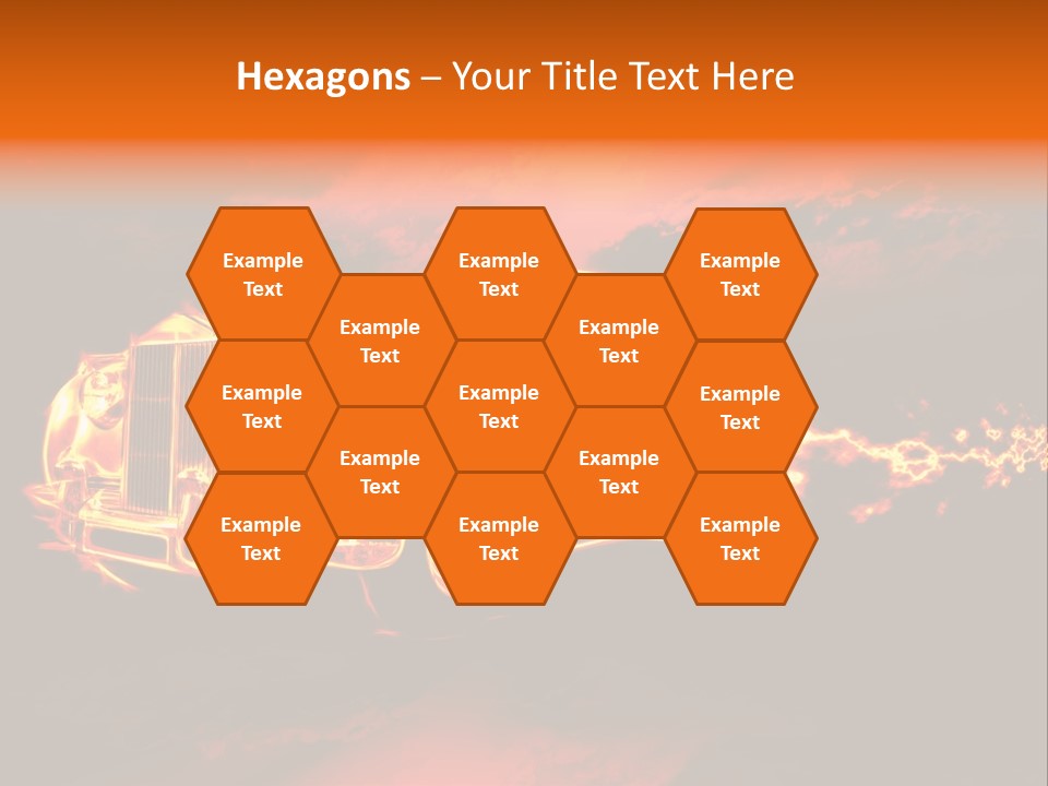Illustration Concept Speedway PowerPoint Template