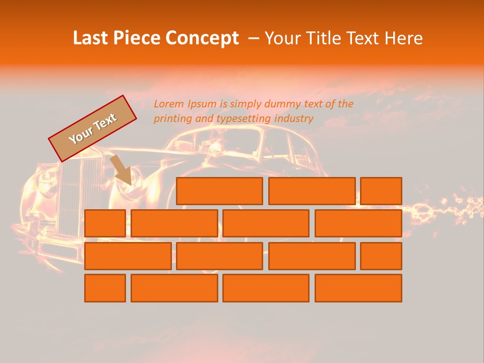 Illustration Concept Speedway PowerPoint Template