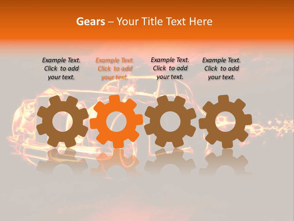 Illustration Concept Speedway PowerPoint Template