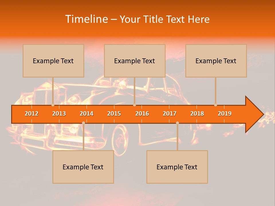 Illustration Concept Speedway PowerPoint Template