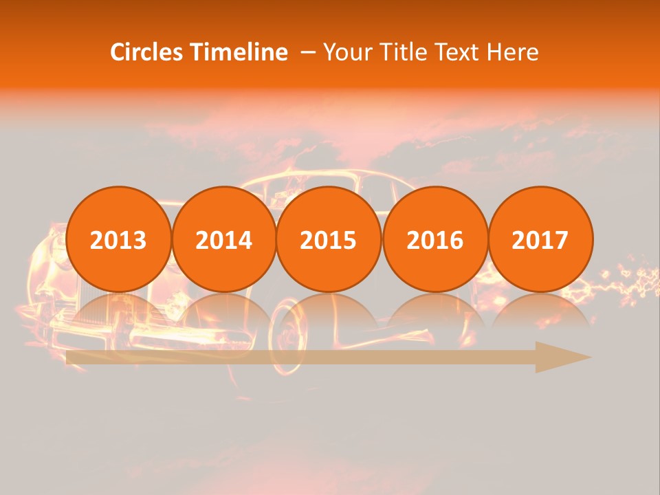 Illustration Concept Speedway PowerPoint Template