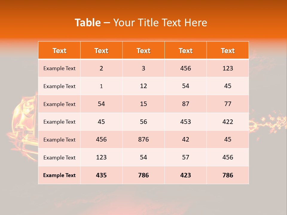 Illustration Concept Speedway PowerPoint Template