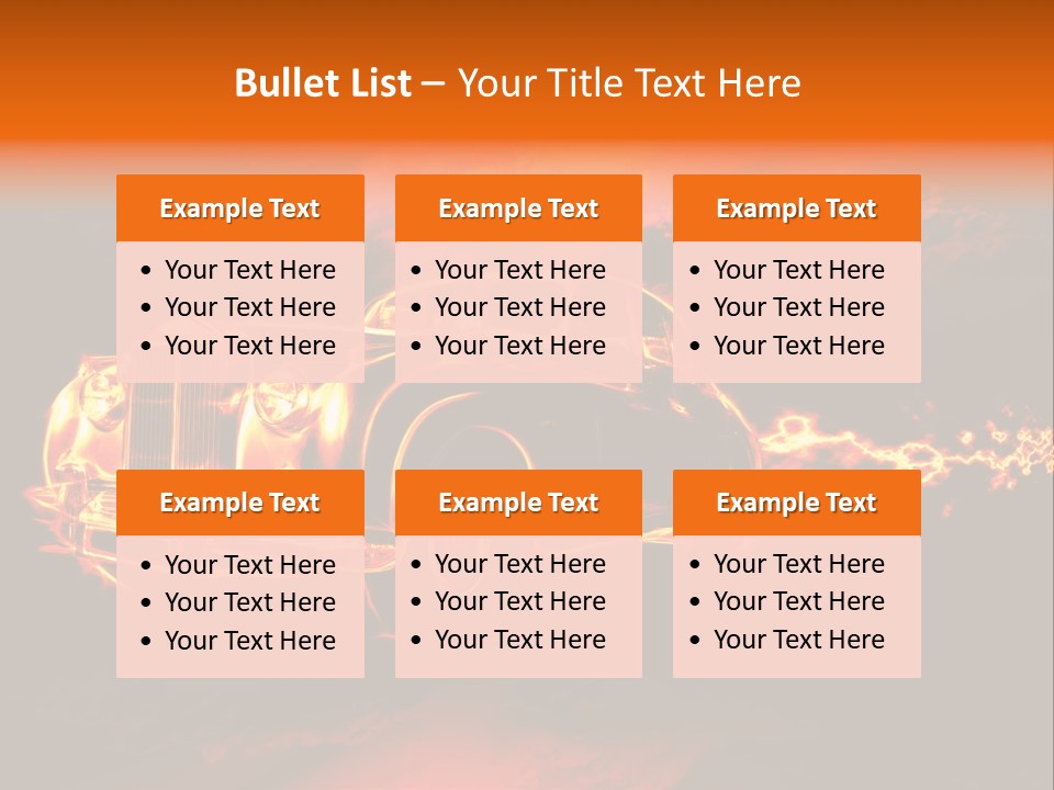 Illustration Concept Speedway PowerPoint Template