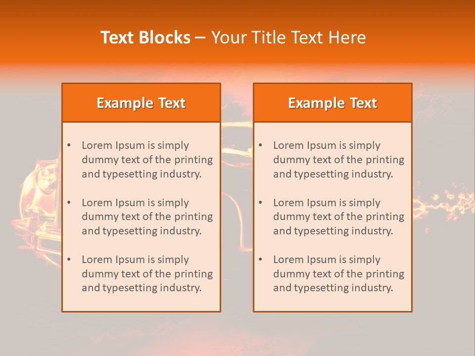 Illustration Concept Speedway PowerPoint Template