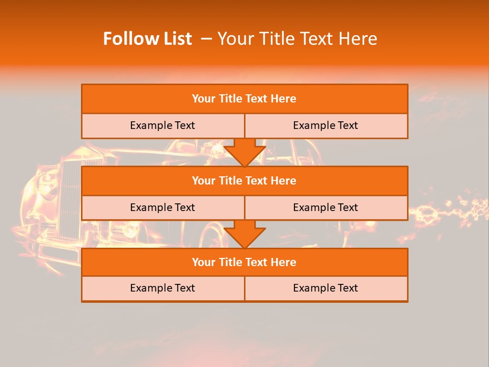 Illustration Concept Speedway PowerPoint Template