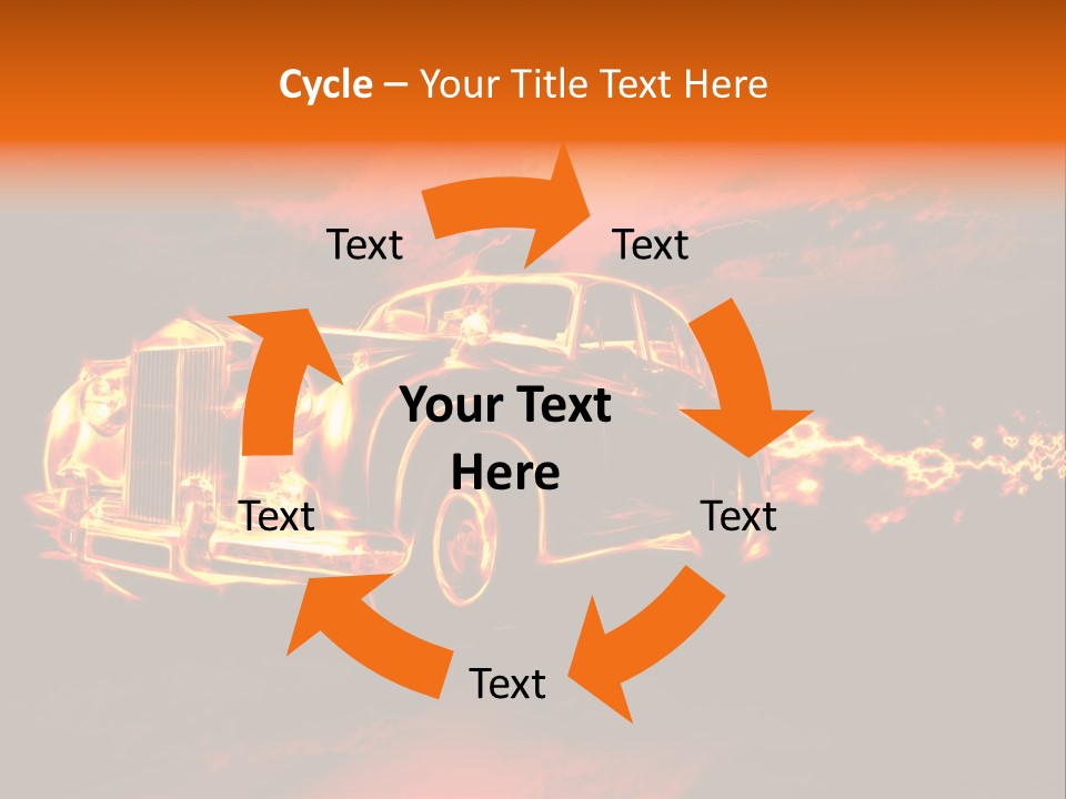 Illustration Concept Speedway PowerPoint Template