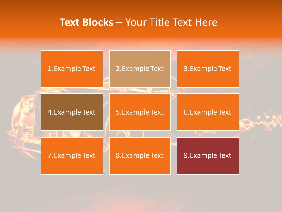 Illustration Concept Speedway PowerPoint Template