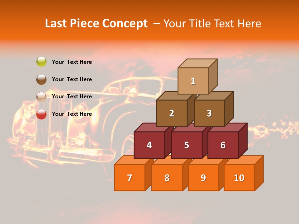 Illustration Concept Speedway PowerPoint Template