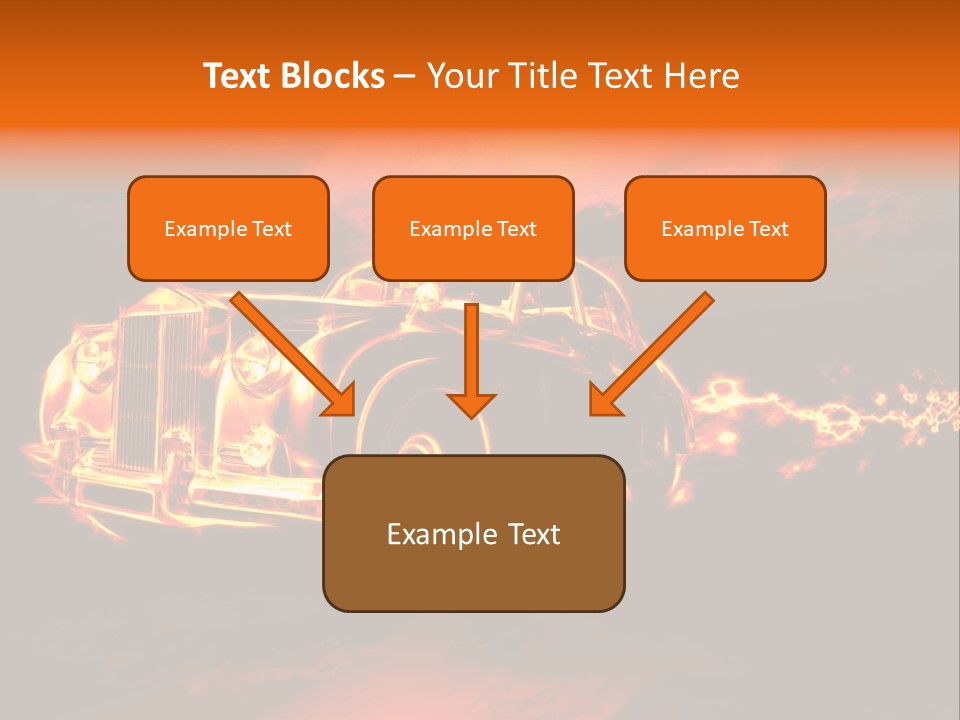 Illustration Concept Speedway PowerPoint Template