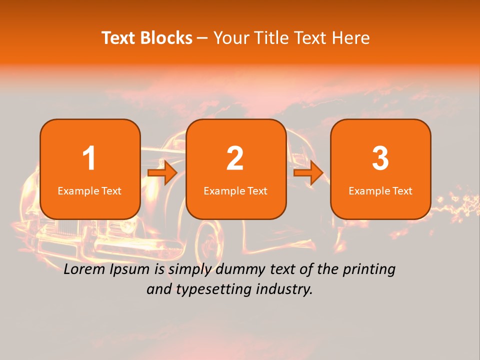 Illustration Concept Speedway PowerPoint Template