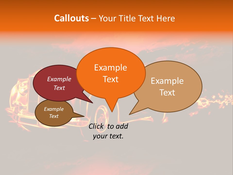 Illustration Concept Speedway PowerPoint Template