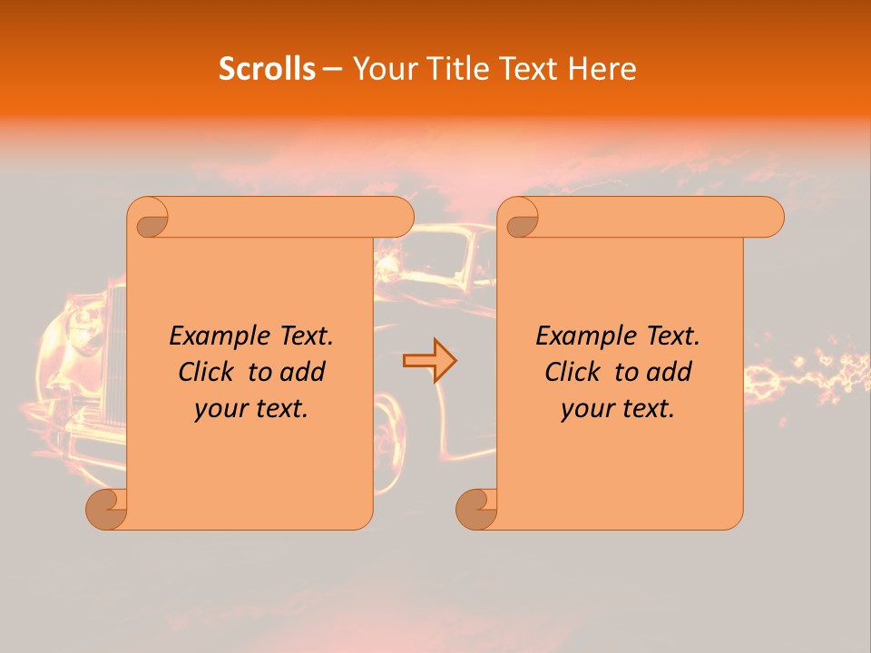 Illustration Concept Speedway PowerPoint Template