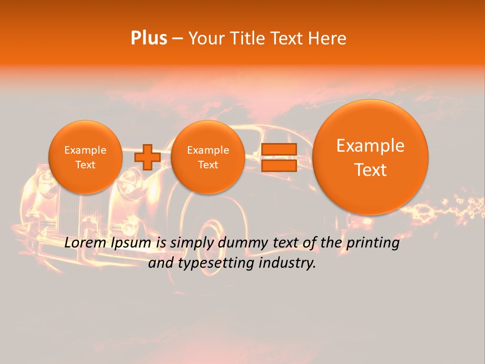 Illustration Concept Speedway PowerPoint Template