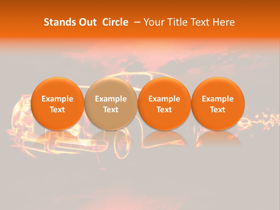 Illustration Concept Speedway PowerPoint Template