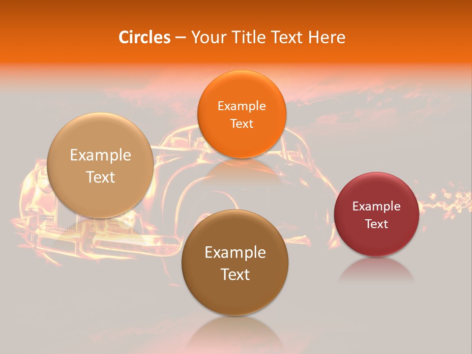 Illustration Concept Speedway PowerPoint Template