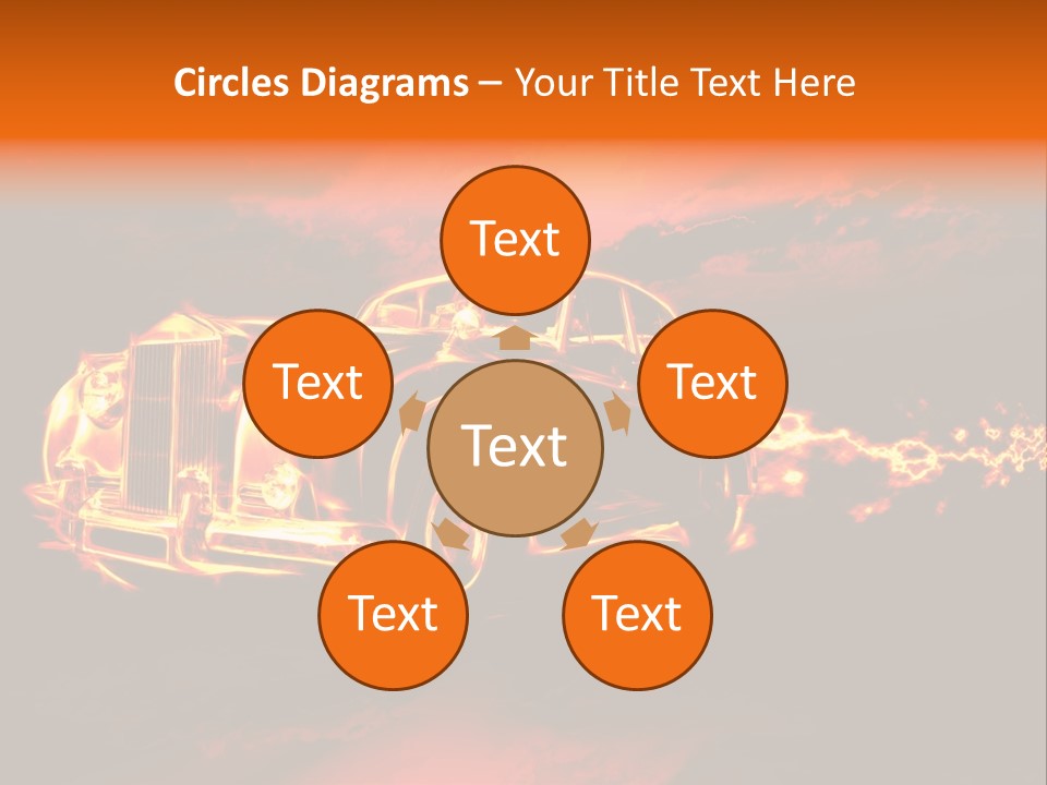 Illustration Concept Speedway PowerPoint Template