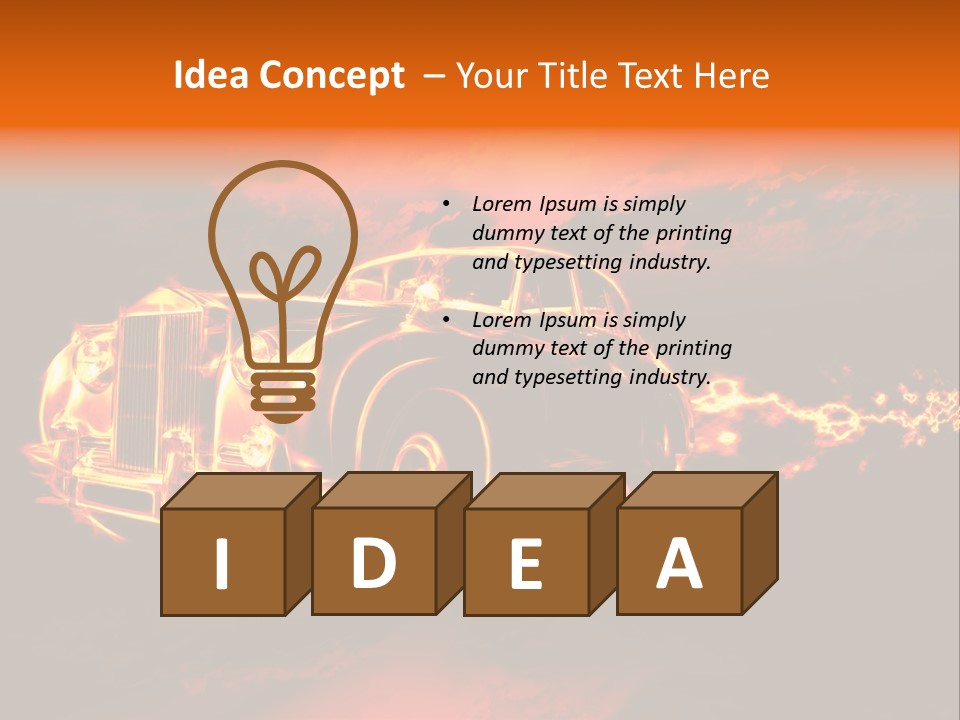 Illustration Concept Speedway PowerPoint Template