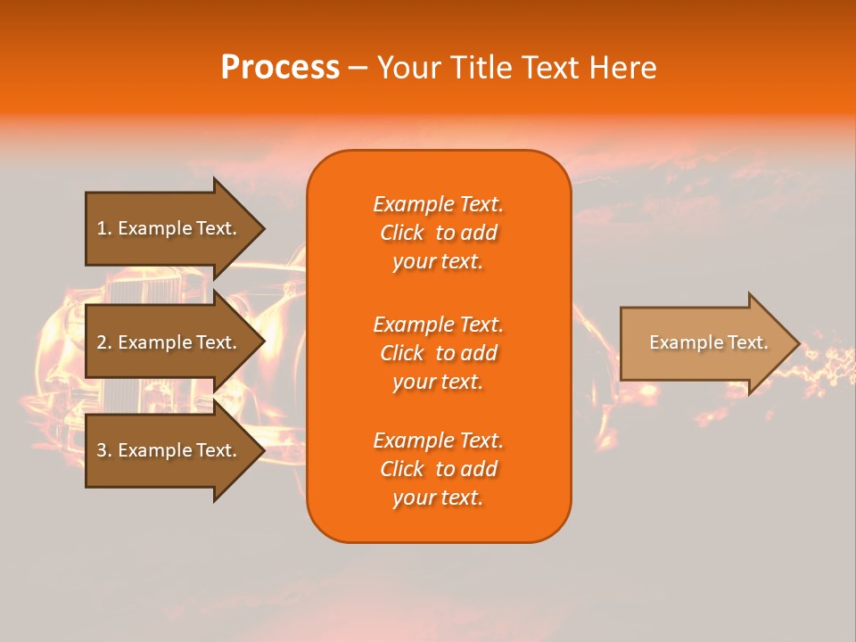 Illustration Concept Speedway PowerPoint Template