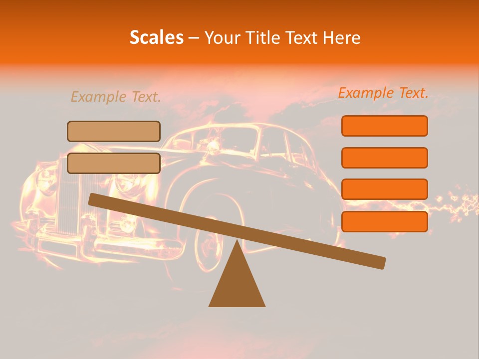Illustration Concept Speedway PowerPoint Template