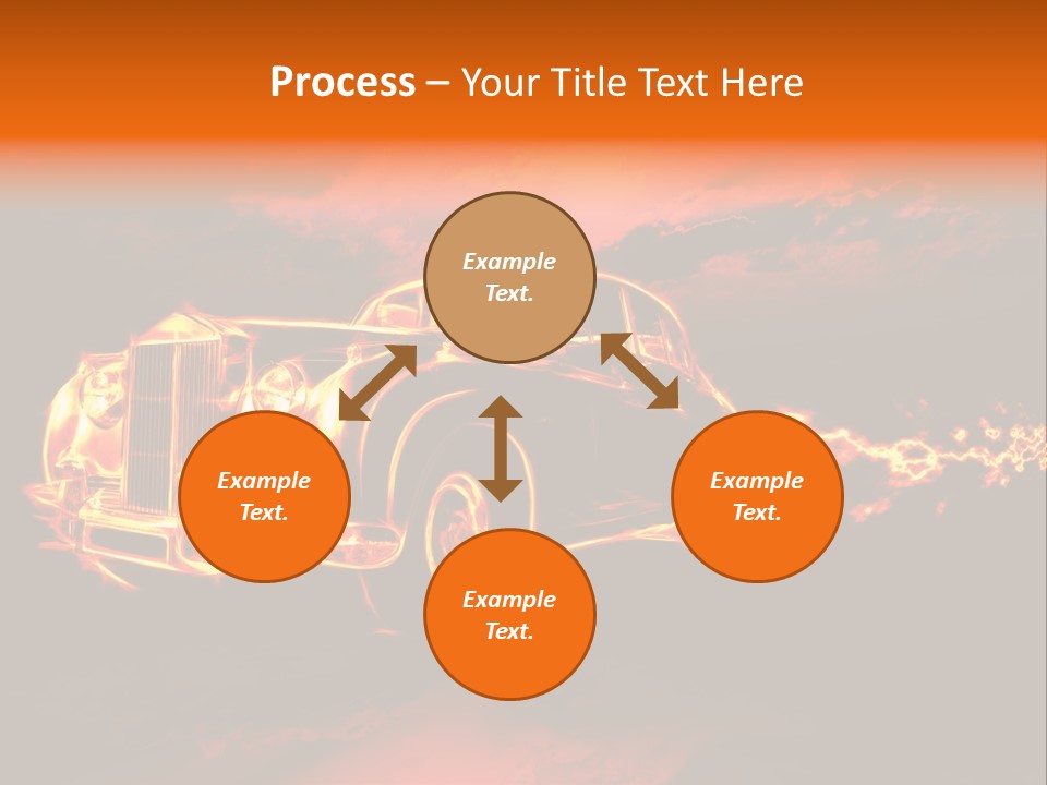 Illustration Concept Speedway PowerPoint Template