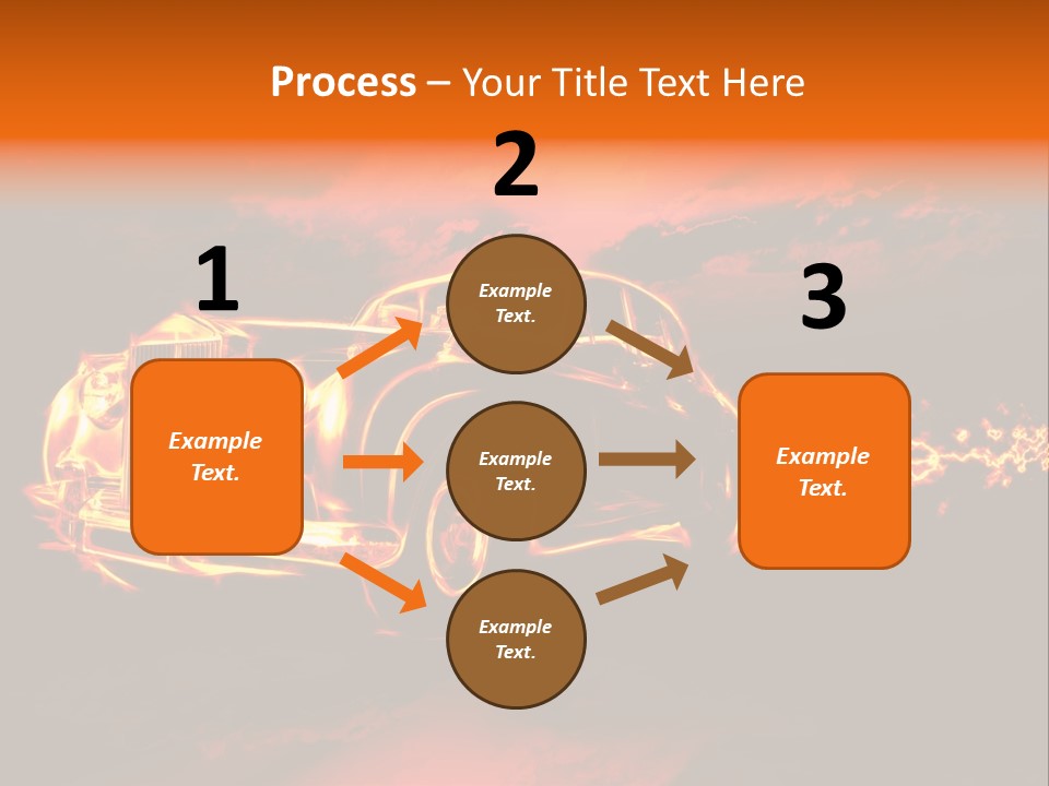 Illustration Concept Speedway PowerPoint Template