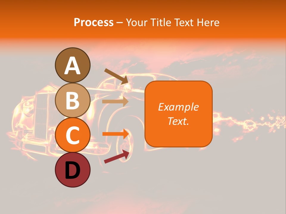 Illustration Concept Speedway PowerPoint Template