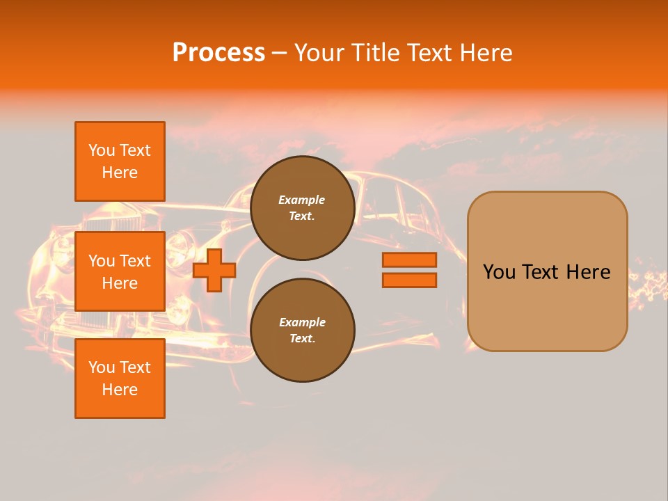 Illustration Concept Speedway PowerPoint Template