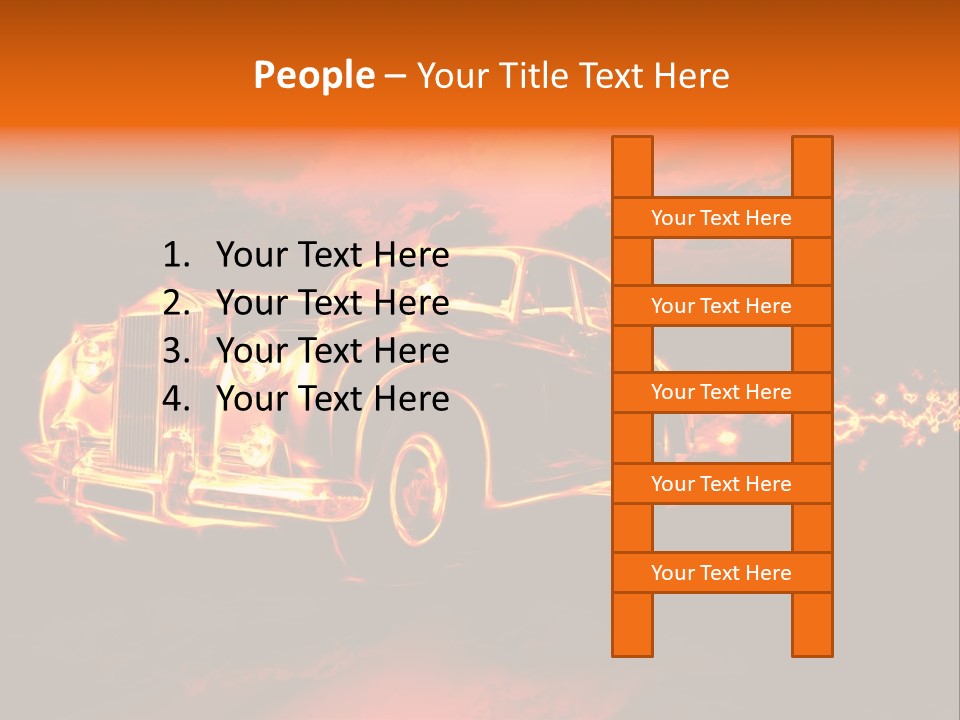 Illustration Concept Speedway PowerPoint Template