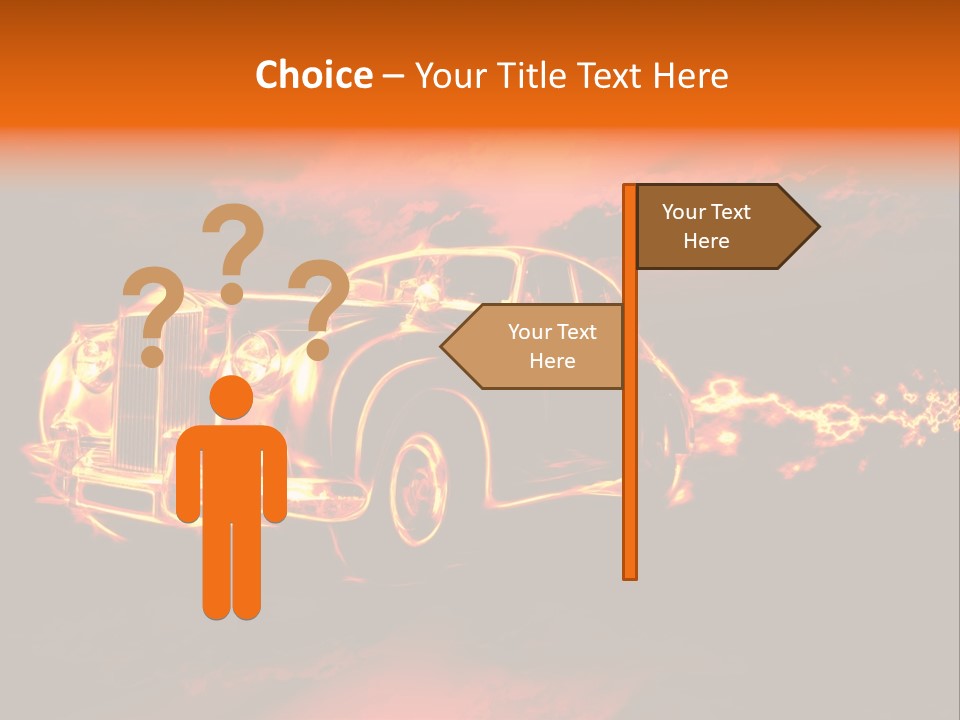 Illustration Concept Speedway PowerPoint Template