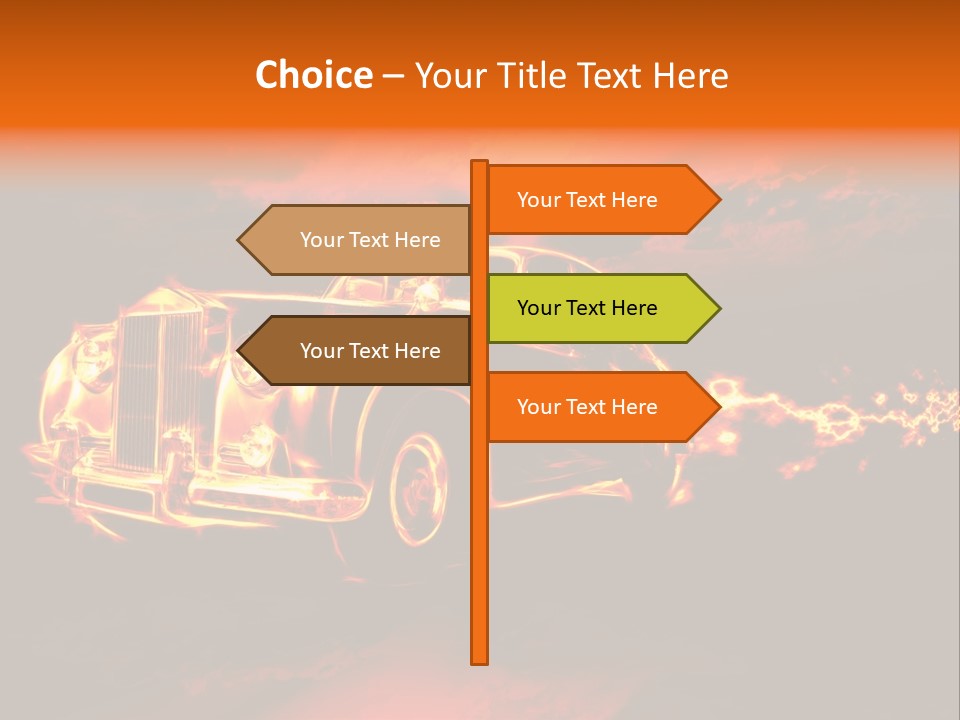 Illustration Concept Speedway PowerPoint Template
