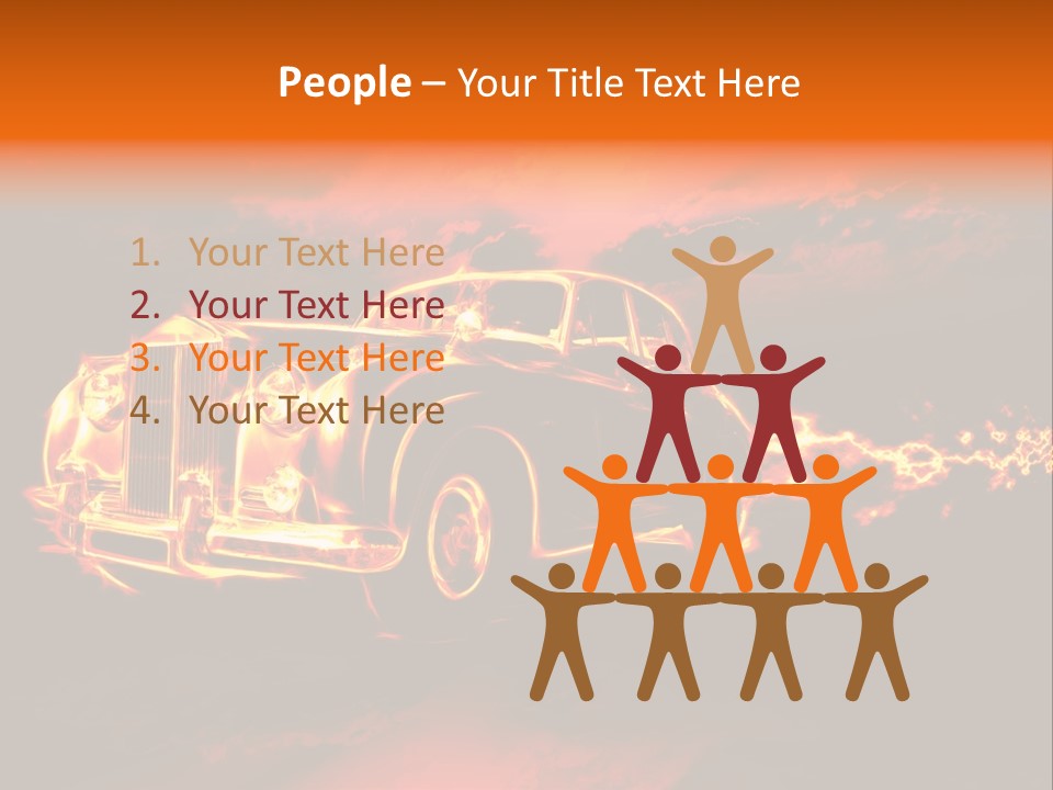 Illustration Concept Speedway PowerPoint Template