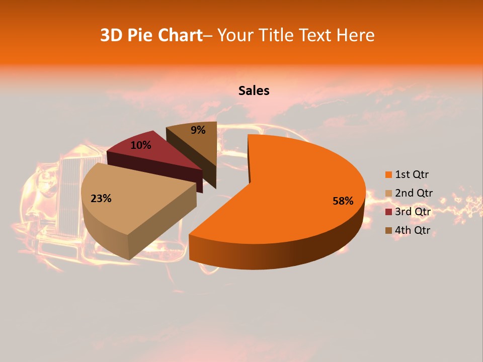 Illustration Concept Speedway PowerPoint Template