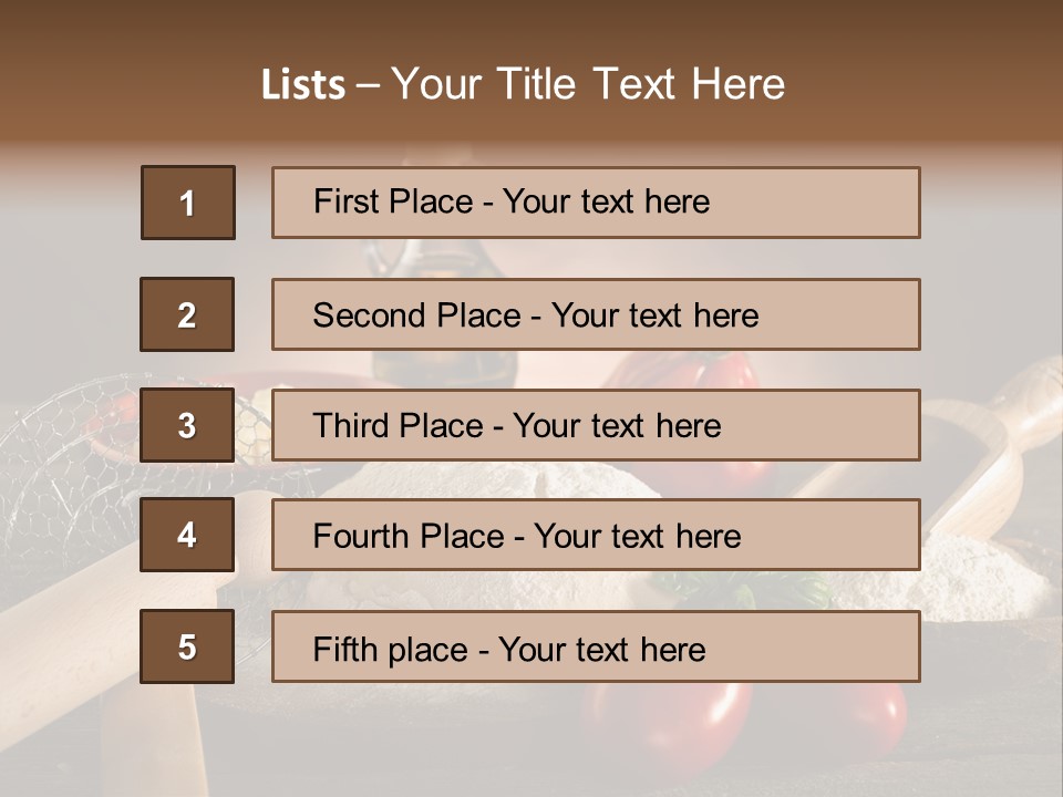 Pizza Italian Pin PowerPoint Template