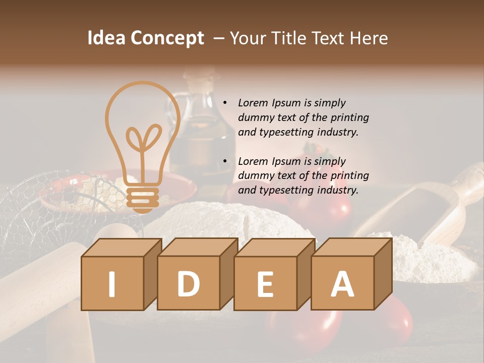 Pizza Italian Pin PowerPoint Template