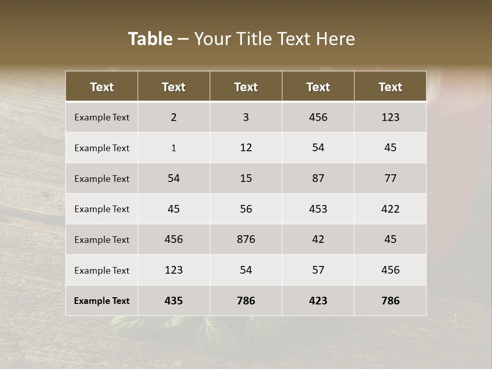 Garden Food Summer PowerPoint Template