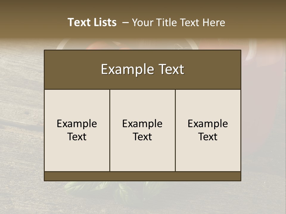 Garden Food Summer PowerPoint Template