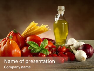 Sauce Raw Ingredient PowerPoint Template