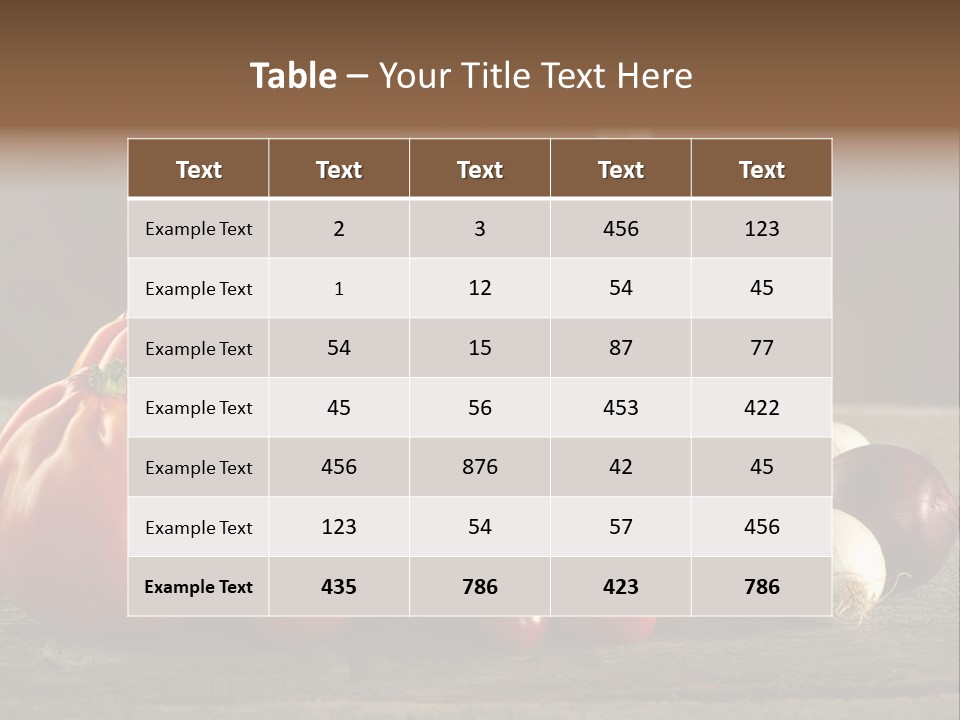 Sauce Raw Ingredient PowerPoint Template