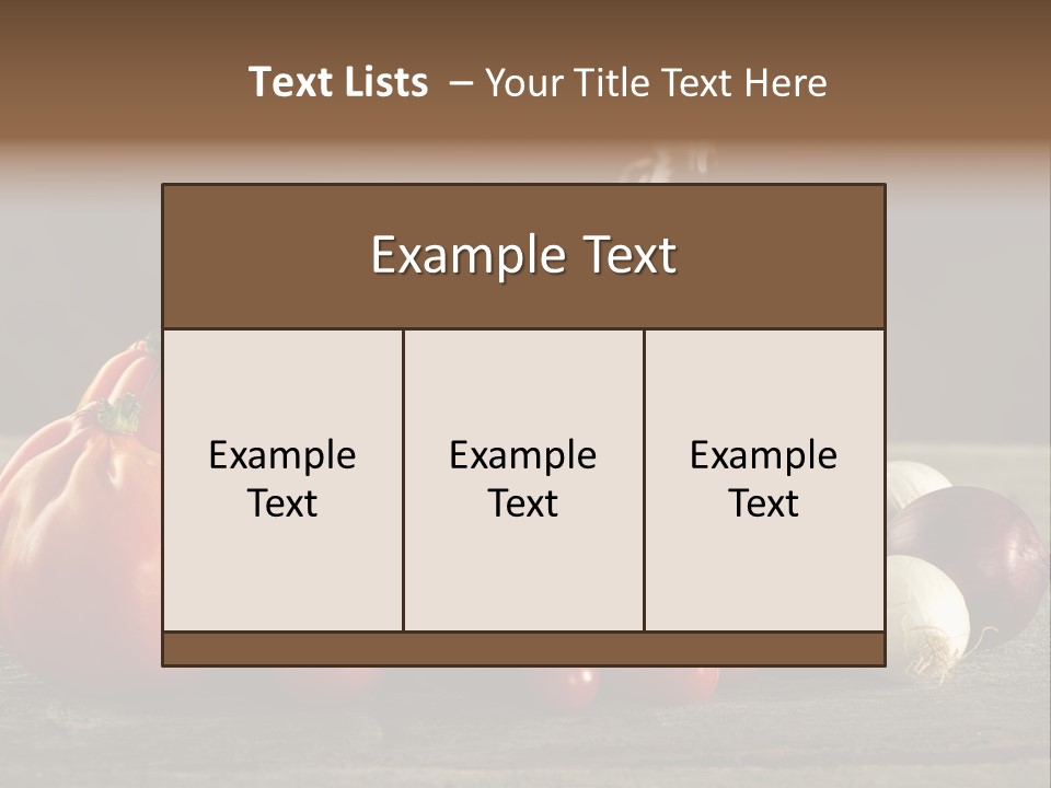 Sauce Raw Ingredient PowerPoint Template