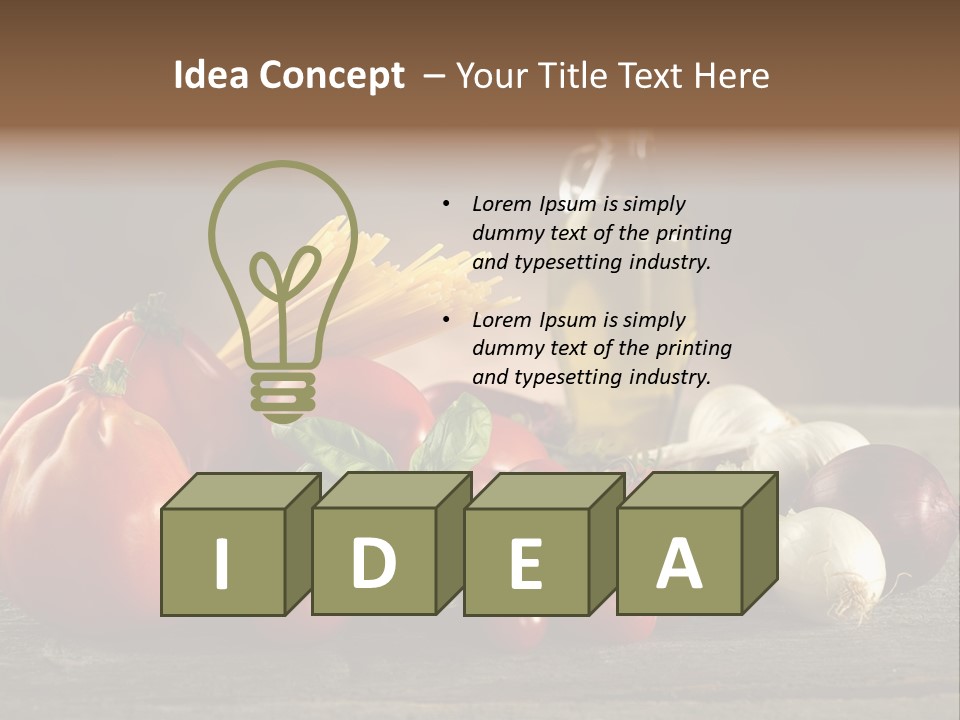 Sauce Raw Ingredient PowerPoint Template