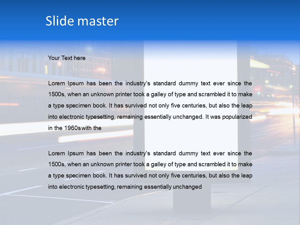 Motion Sky Sign PowerPoint Template